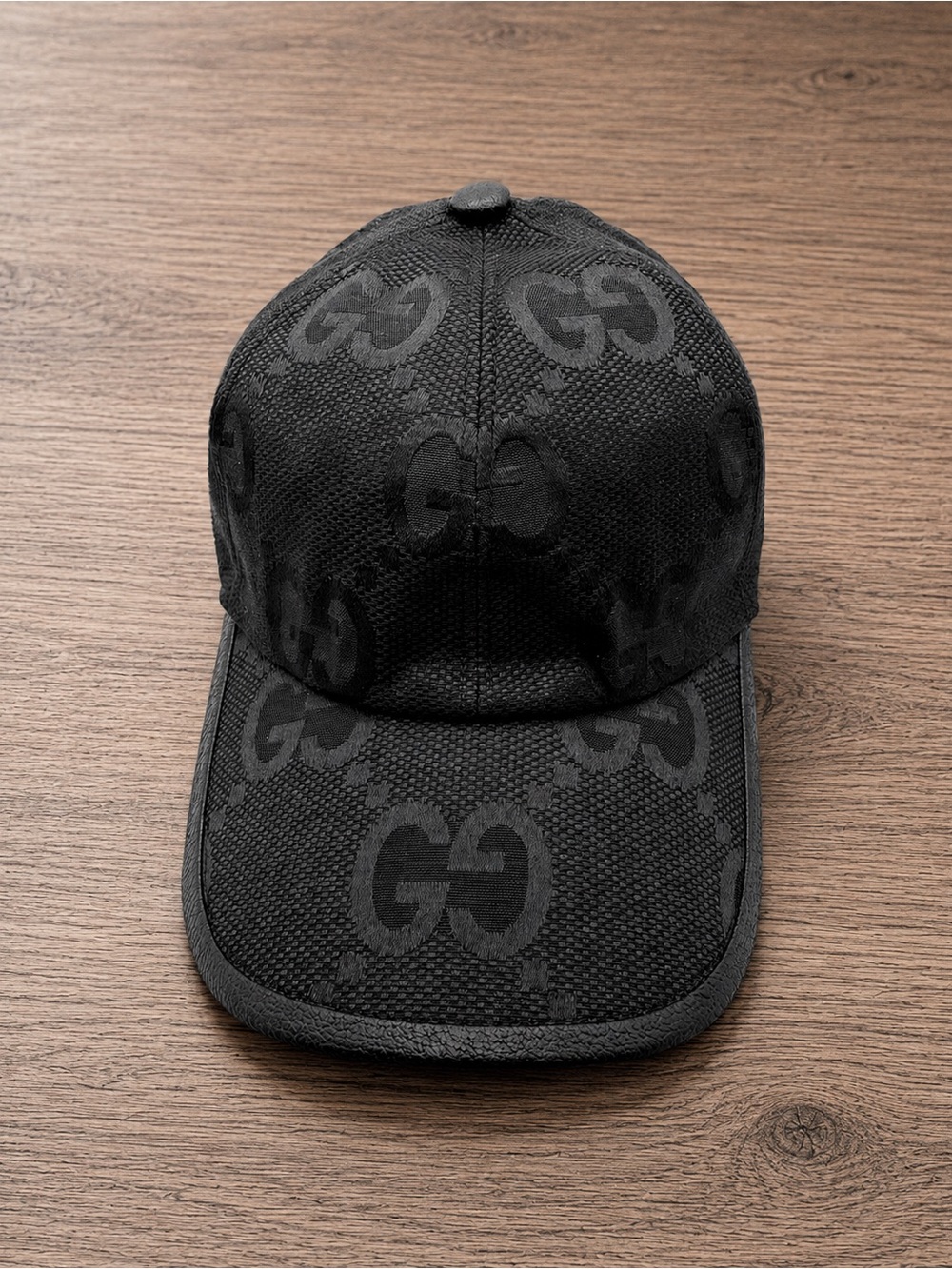 Gucci Jumbo GG Canvas Baseball Hat - Black - Size M - Like New